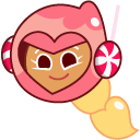 Cookie Run Pink Choco Cookie and Pink Candy