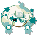 Cookie Run Pom-Pom Dough Cookie and a Spore