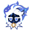 Cookie Run Stardust Cookie and a Ribbon