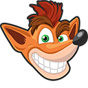 Crash Bandicoot and Aku Aku Mask