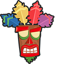 Crash Bandicoot and Aku Aku Mask