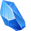 Blue Zircon Crystal