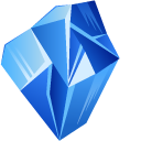 Blue Zircon Crystal