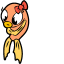Cuphead Angel and Fishing Rod