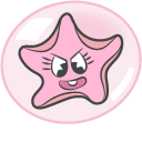 Cuphead Yellow and Pink Bubble Stars