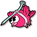 Cuphead Yellow and Pink Nail Birds