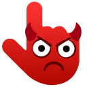 Cursoji - Pouting and Angry with Horns Face
