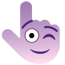 Cursoji - Winking and Smirking Face
