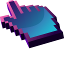 3D Dark Blue Abstract