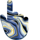 Blue and Gold Marble