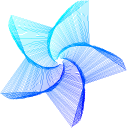 Blue Geometric Stars