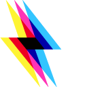 CMYK Lightning Bolt