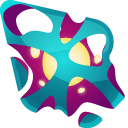 Colorful Holey Stone
