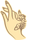 Elegant Plant and Hand