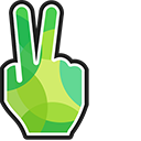Green Victory Hand