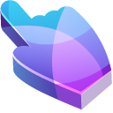 Purple and Blue Abstract 3D