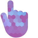 Purple Blue Hexagons