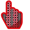 Red and Black Embroidery