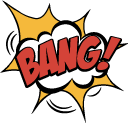 Retro Comics Arrow and Bang