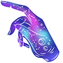 Space Hand and Butterfly
