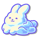 Cute Smiling Cloud Bunny