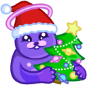 Cute Space Cat Christmas