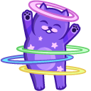 Cute Space Cat Hula Hoop
