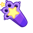 Cute Space Cat Playing with Moon and Stars