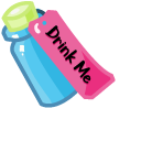Cute Alice and Drink Me Potion
