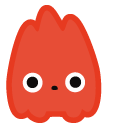 Cute Anrgy and Surprised Flame