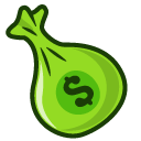 Cute Bill Stack and Money Bag