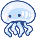 Cute Blue Jellyfish