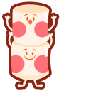 Cute Blushing Marshmallows