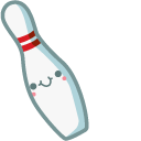 Cute Bowling Pin and Ball