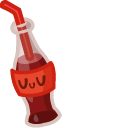 Cute Burger and Coca-Cola