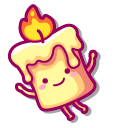Cute Burning Candle