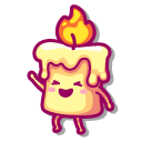 Cute Burning Candle
