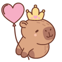 Cute Capybara Princess
