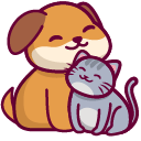 Cute Cat and Dog