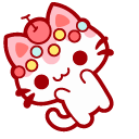 Cute Cat Cake with Apple