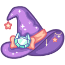 Cute Cat Magic Wand and Witch Hat