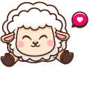 Cute Cheerful Sheep