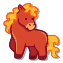 Cute Chinese New Year 2026 Fire Horse