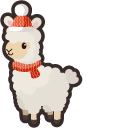 Cute Christmas Llama
