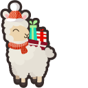 Cute Christmas Llama
