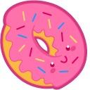 Cute Coffee Pot and Donut
