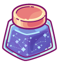 Cute Cosmic Feather Pen and Ink Jar