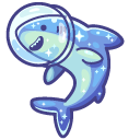 Cute Cosmic Sharks