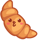 Cute Croissant and Milkshake