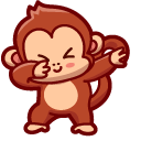 Cute Dabbing Monkey